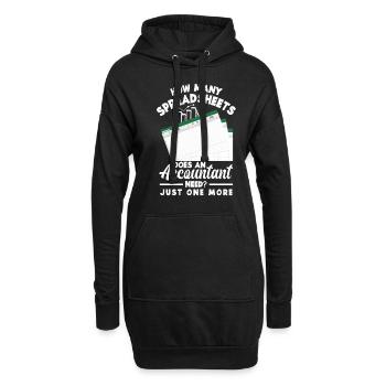 Drôle de cadeau comptable de conseiller fiscal - Sweat-shirt à capuche long Femme - noir - Devant