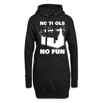 Tool Craftsman DIY Tools - Hoodie-Kleid - Schwarz - Vorne