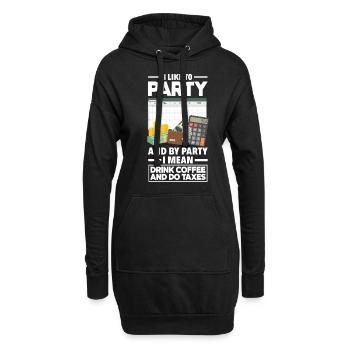 Drôle de cadeau comptable de conseiller fiscal - Sweat-shirt à capuche long Femme - noir - Devant