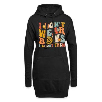 Groovy Tir à l’arc Fille - Sweat-shirt à capuche long Femme - noir - Devant