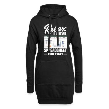 Drôle de cadeau comptable de conseiller fiscal - Sweat-shirt à capuche long Femme - noir - Devant