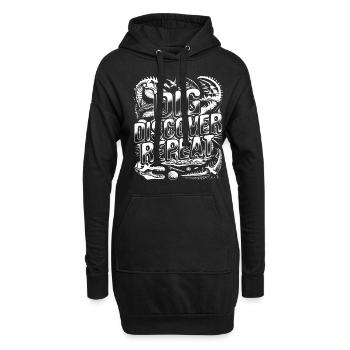 Fossilienjäger Begeisterte Paläontologen Prehistor - Hoodie-Kleid - Schwarz - Vorne