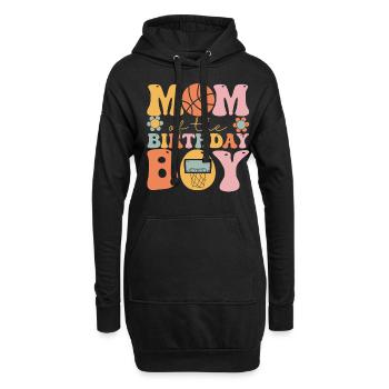 Basket-ball Maman Groovy - Sweat-shirt à capuche long Femme - noir - Devant