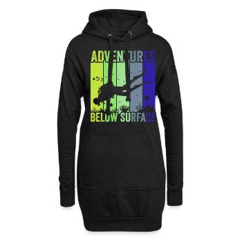 Scuba Diving, Scuba Diving, Holiday Sea Diver - Hoodie Dress - black - Front