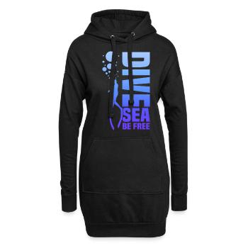 Plongée, Apnée Plongée, Apnée No Limit Apnée Apnée - Sweat-shirt à capuche long Femme - noir - Devant