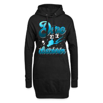 Plongée sous-marine, Plongée sous-marine, Vacances en mer - Sweat-shirt à capuche long Femme - noir - Devant