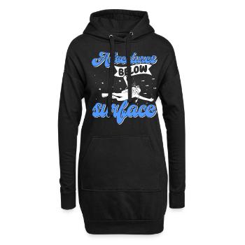 Plongée sous-marine, Plongée sous-marine, Vacances en mer - Sweat-shirt à capuche long Femme - noir - Devant