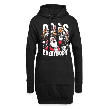 Chiens pour tous Propriétaires de chiens - Sweat-shirt à capuche long Femme - noir - Devant