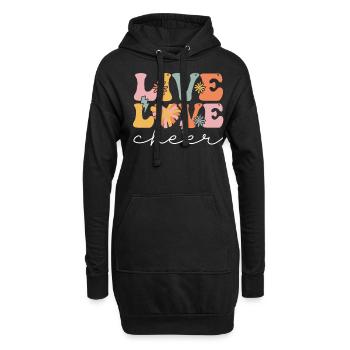 Groovy Cheerleading Cheerleader Cheer Squad - Sweat-shirt à capuche long Femme - noir - Devant