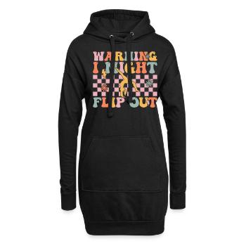 Groovy Cheerleading Cheerleader - Hoodie-Kleid - Schwarz - Vorne