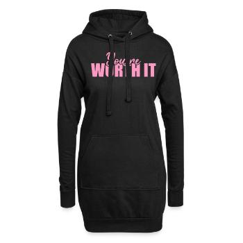 Soyez vous-même ! Confiance en soi, pensée positive Motivation - Sweat-shirt à capuche long Femme - noir - Devant