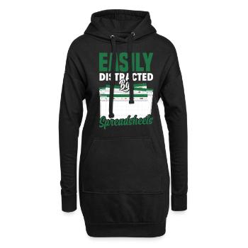 Drôle de cadeau comptable de conseiller fiscal - Sweat-shirt à capuche long Femme - noir - Devant