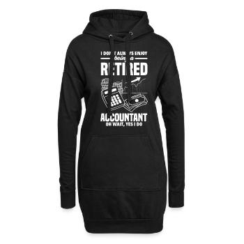Drôle de cadeau comptable de conseiller fiscal - Sweat-shirt à capuche long Femme - noir - Devant