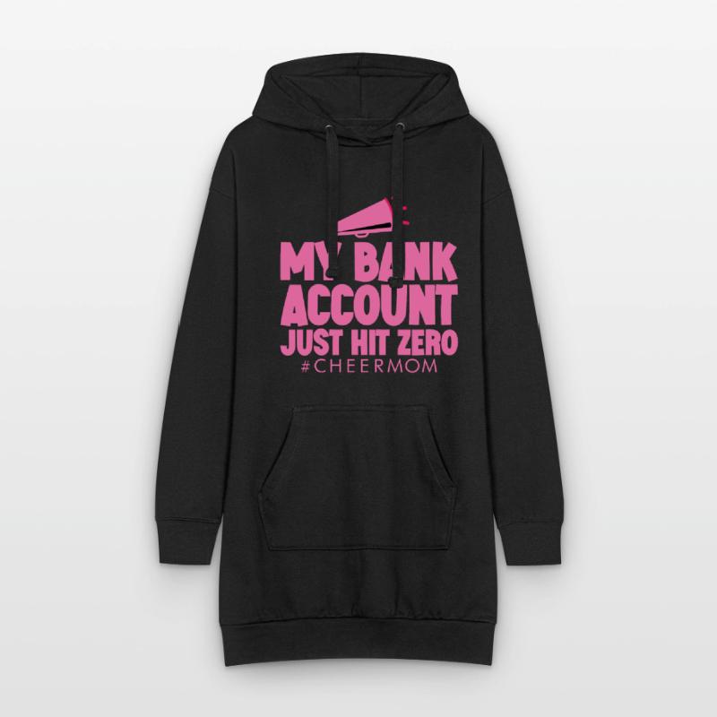 Mon compte bancaire vient d’atteindre zéro 4 Sweat-shirt à capuche long Femme