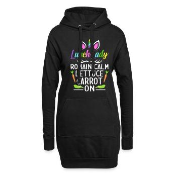 Cafeteria-Besatzung - Hoodie-Kleid - Schwarz - Vorne