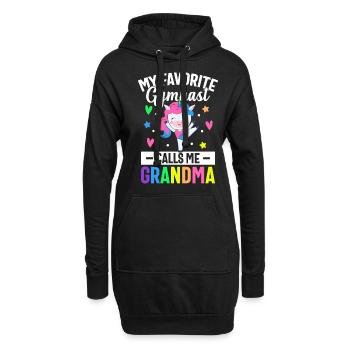 Roue de charrette de gymnastique - Sweat-shirt à capuche long Femme - noir - Devant