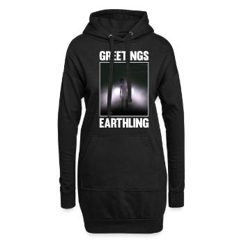 Alien, UFO, UAP, Space, Space Flying Object - Hoodie Dress - black - Front