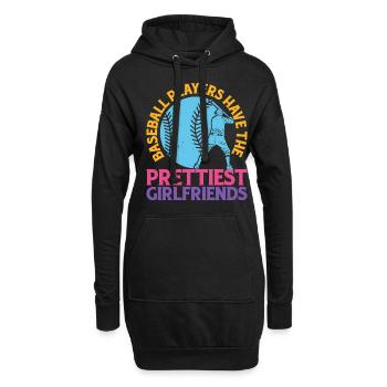 Baseball Players Have The Prettiest Girlfriends 13 - Hoodie-Kleid - Schwarz - Vorne