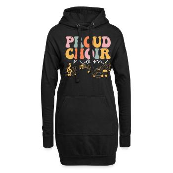 Groovy Chanteur Chanteur Choriste - Sweat-shirt à capuche long Femme - noir - Devant