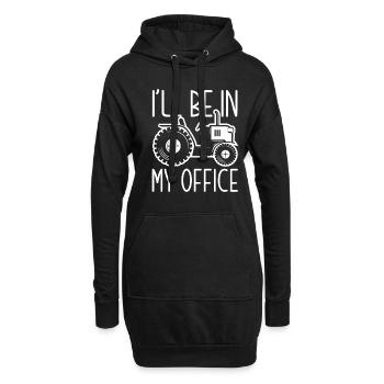 Lustiges Bauer Bauernhof Landwirt Geschenk - Hoodie-Kleid - Schwarz - Vorne