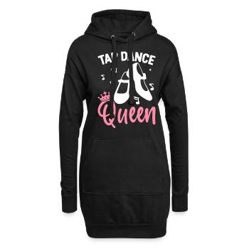 Dancer Tap Dancer - Sweat-shirt à capuche long Femme - noir - Devant