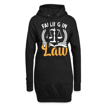 Drôle d’étudiant en droit Faculté de droit Future Juris - Sweat-shirt à capuche long Femme - noir - Devant