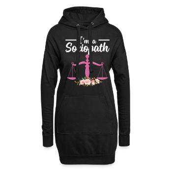 Drôle d’étudiant en droit Faculté de droit Future Juris - Sweat-shirt à capuche long Femme - noir - Devant