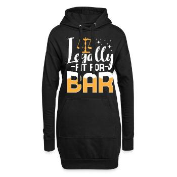 Jurastudent Jurastudium Zukünftiger Jurist - Hoodie-Kleid - Schwarz - Vorne