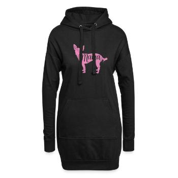 Chihuahua - Hoodie-Kleid - Schwarz - Vorne