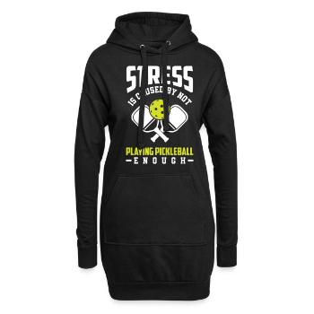 Lustiges Pickleball Geschenk - Hoodie-Kleid - Schwarz - Vorne