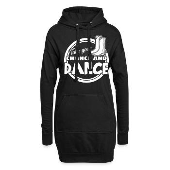 Line Dancing Country Music Line Dance - Hoodie-Kleid - Schwarz - Vorne