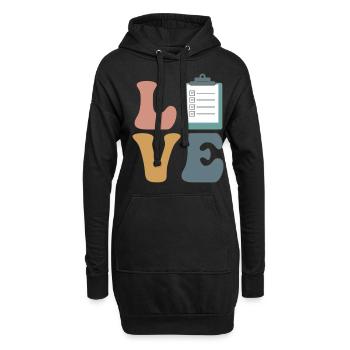 Event-Planer Event-Planung Event-Personal - Hoodie-Kleid - Schwarz - Vorne