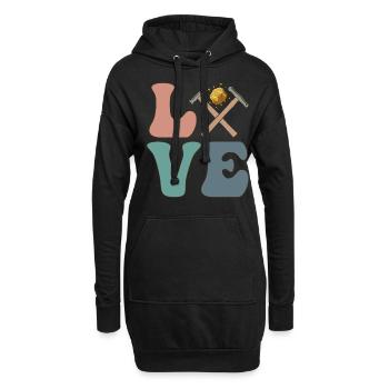 Goldschmiedin Goldschmiedekunst Schmuckherstelleri - Hoodie-Kleid - Schwarz - Vorne