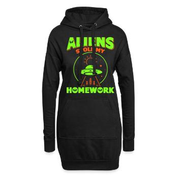 Back to School, Back to School, Alien, Student School - Hoodie Dress - black - Front