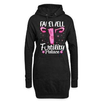 Chirurgie de l’endométriose Santé des femmes - Sweat-shirt à capuche long Femme - noir - Devant