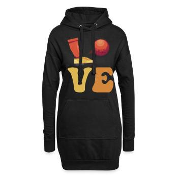 Entraîneur de l’équipe de kickball Entraîneur - Sweat-shirt à capuche long Femme - noir - Devant