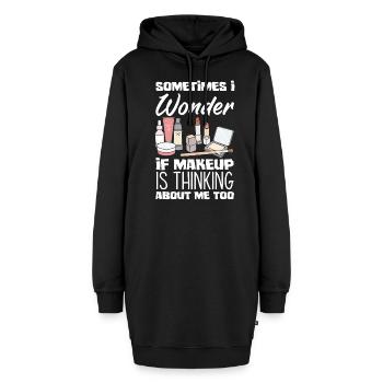 Lustiges Make Up Artist Maskenbildner Geschenk - Hoodie-Kleid - Schwarz - Vorne