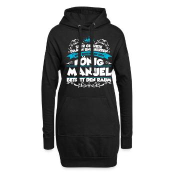Manuel Name Design - Hoodie-Kleid - Schwarz - Vorne