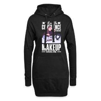 Lustiges Make Up Artist Maskenbildner Geschenk - Hoodie-Kleid - Schwarz - Vorne