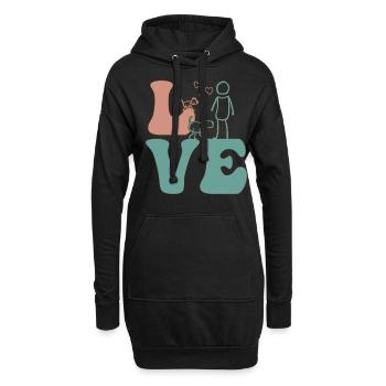 Pet Sitter Garde d’animaux - Sweat-shirt à capuche long Femme - noir - Devant