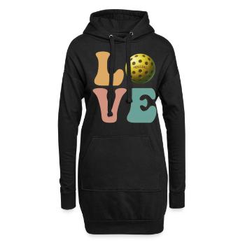 Pickleball Player Coach Team Coach - Hoodie Dress - black - Front