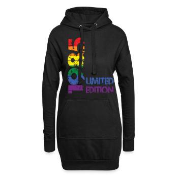 Édition limitée 1985 - Sweat-shirt à capuche long Femme - noir - Devant