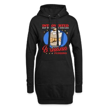 Bananenpudding Bananen-Pudding Geschenk - Hoodie-Kleid - Schwarz - Vorne