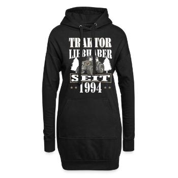 30 Geburtstag 1994 Landwirt Traktor Fan - Hoodie-Kleid - Schwarz - Vorne