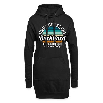 Carsten - Hoodie-Kleid - Schwarz - Vorne