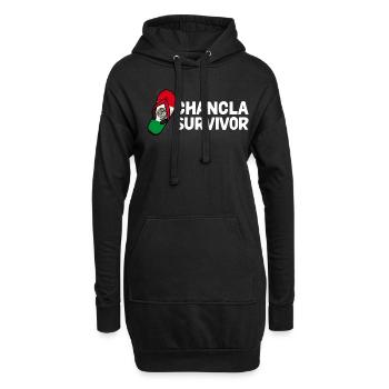 Drapeau de La Chancla Mexique Mexique - Sweat-shirt à capuche long Femme - noir - Devant