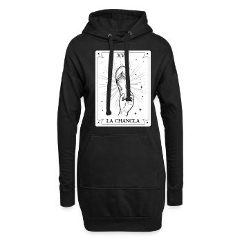 La Chancla Survivor Tarotkarte Mexiko Puerto Rico - Hoodie-Kleid - Schwarz - Vorne