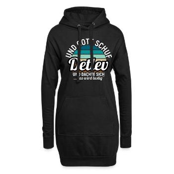 Dierk - Hoodie-Kleid - Schwarz - Vorne