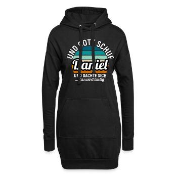 David - Hoodie-Kleid - Schwarz - Vorne
