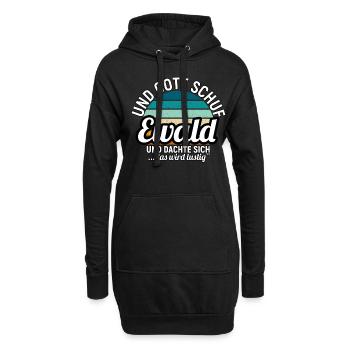 Felix - Hoodie-Kleid - Schwarz - Vorne